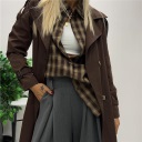 trench  lungo doppio petto basic